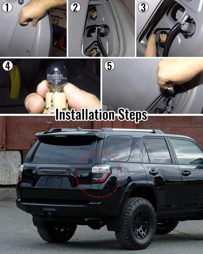 TIKSCIENCE Brake Light Socket Fit for Toyota Highlander 2001-2005 Limited Base Sport 2006-2007 Rear Driver and Passenger Side Tail Brake Light Plug Socket Replace 90075‑60033 - Image 3